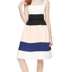 Kate Spade Colorblock Satin Faille Dress